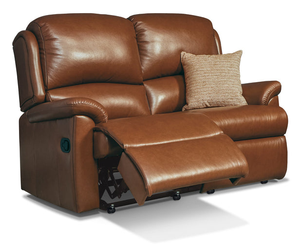 Sherborne Virginia Leather 2 Seat Recliner Sofa