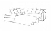 Chicago 2 by 1 Seater and Footstool Sofa Bed Corner Group