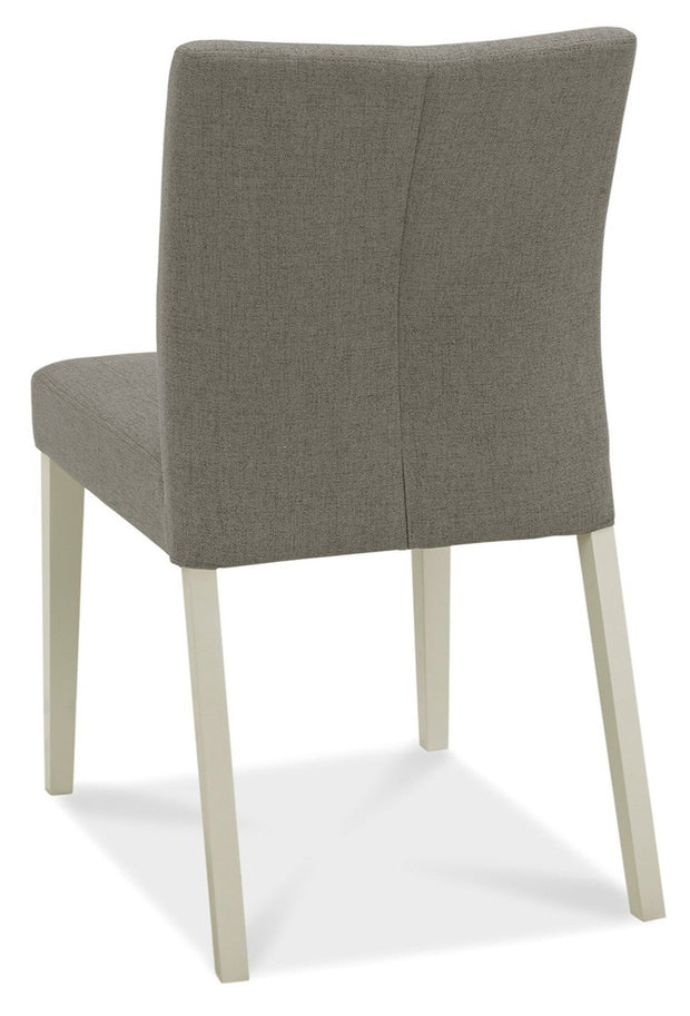 Bentley Designs Bergen Grey Washed Uph Chair - Titanium Fabric (Pair)