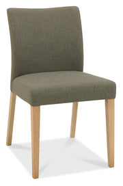 Bentley Designs Bergen Oak Uph Chair - Black Gold Fabric (Pair)