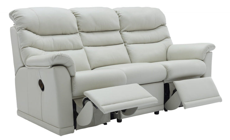 G Plan Malvern Leather 3 Seater Recliner Sofa