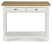 Bentley Designs Hampstead Two Tone Console Table - Turned Leg