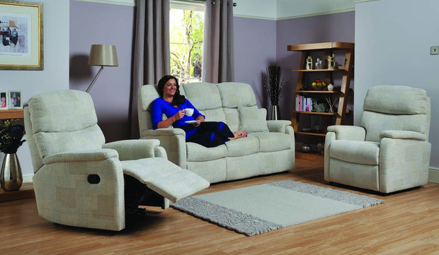 Celebrity Hertford 3 Seater Fixed Fabric Sofa