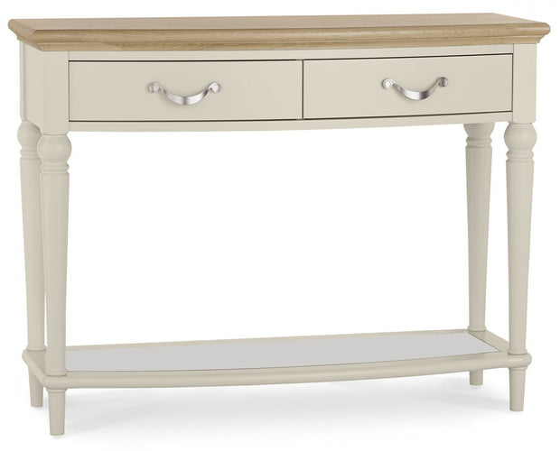 Bentley Designs Montreux Pale Oak & Antique White Console Table With Drawers