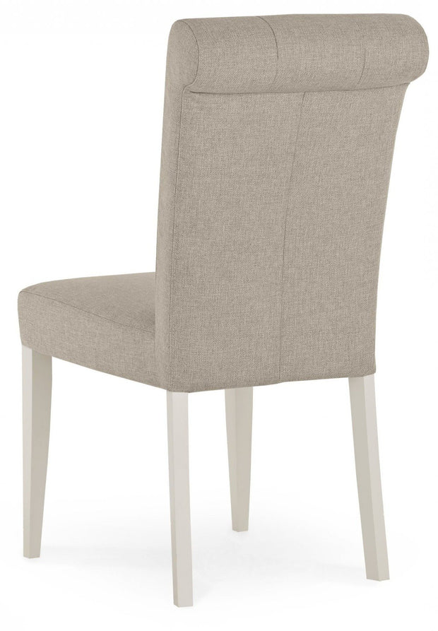 Bentley Designs Montreux Soft Grey Uph Chair - Pebble Grey Fabric (Pair)