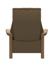 Stressless Windsor High Back Chair - Paloma Sand/Oak Wood