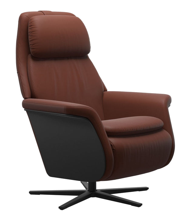 Stressless® Sam Power Sirus Base Chair with Wood