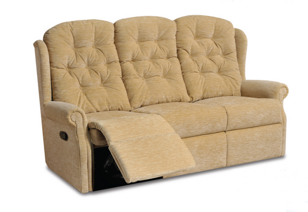 Celebrity Woburn 3 Seat Leather Recliner Settee