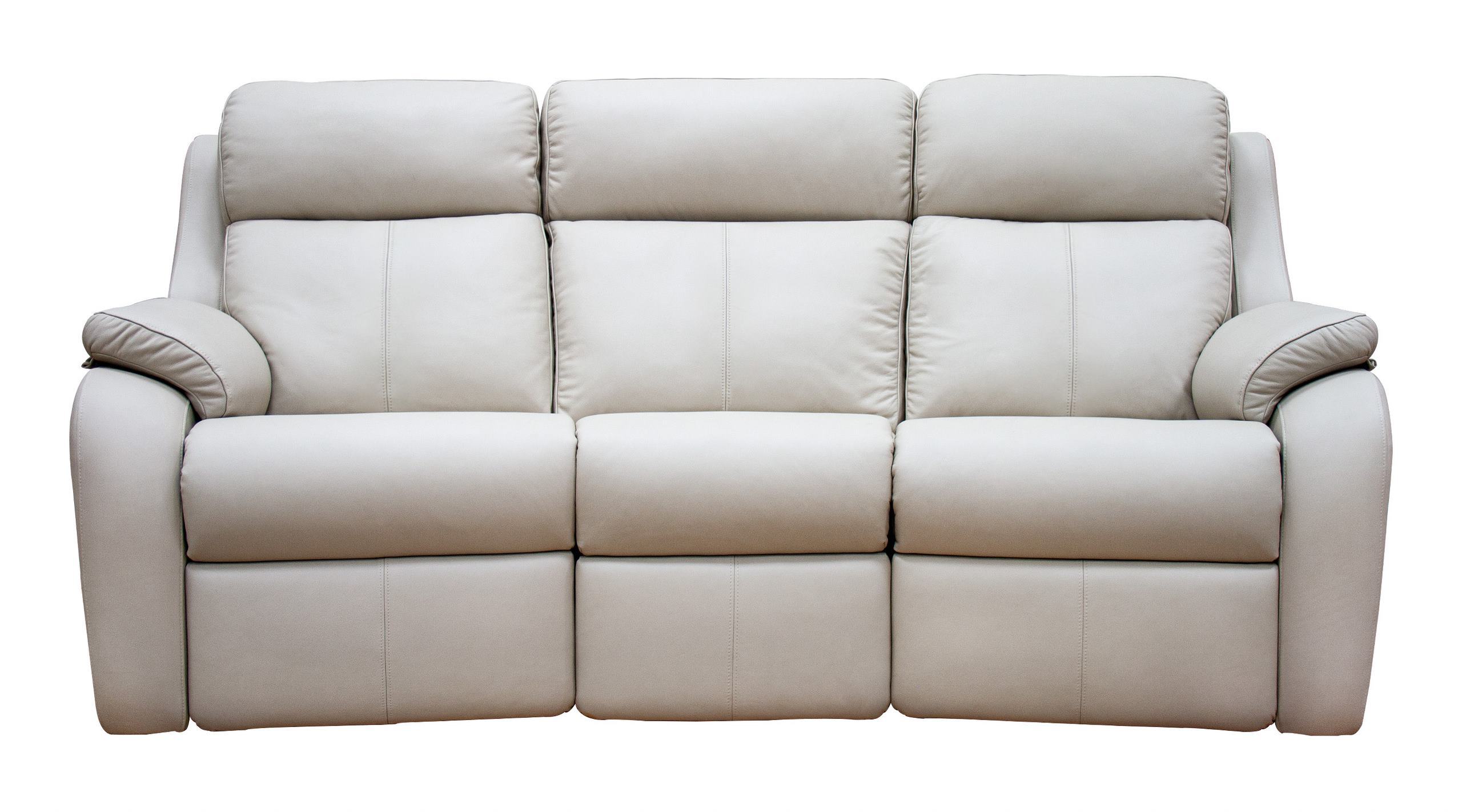 Circular leather online couch