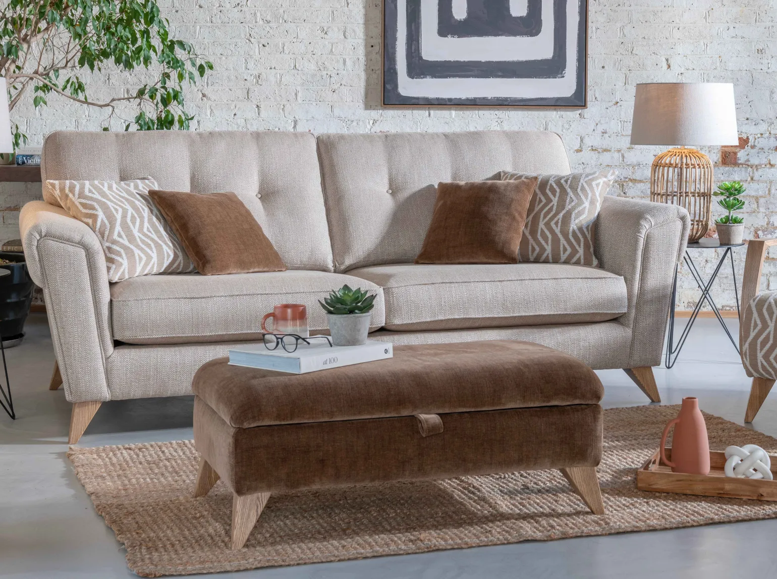 Alstons Upholstery is a long-established British furniture manufacturer, proudly crafting high-quality sofas and chairs from their factory in Colchester, Essex. Alstons has become a trusted name in UK homes that is known for their stylish designs, exceptional comfort, and reliable craftsmanship.
Every Alstons piece is handmade in the UK, using durable hardwood frames, supportive seat fillings, and a wide choice of fabrics. Their collections span from classic shapes to modern, clean-lined styles, offering something for every home.
Alstons furniture is built for real life with comfort and practicality at the heart of every design.