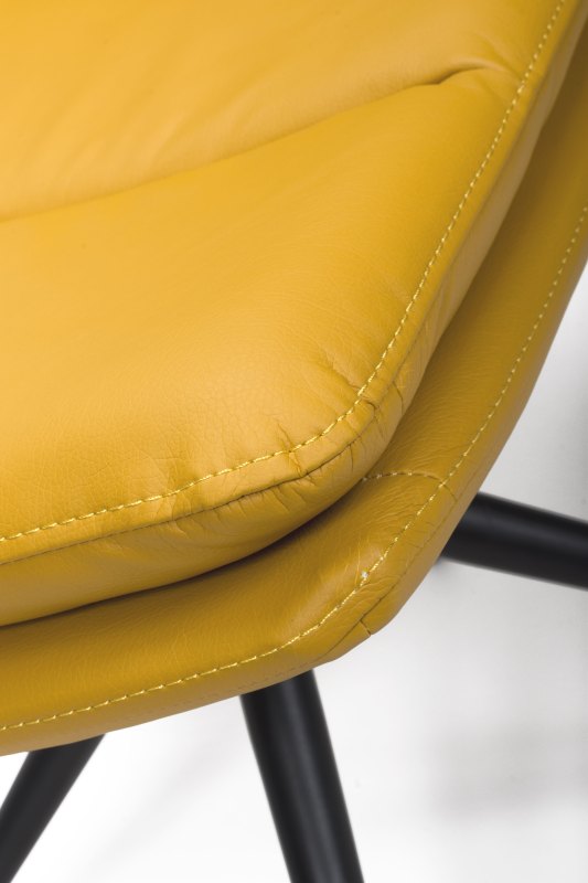 Nobo Swivel Chair in Ochre Detail