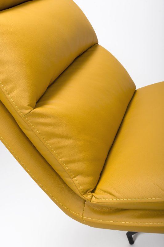 Nobo Swivel Chair in Ochre Detail