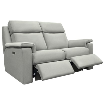 G Plan Ellis Fabric Small Power Recliner Sofa with Headrest and Lumbar G Plan Ellis Fabric Small Power Recliner Sofa with Headrest and Lumbar
