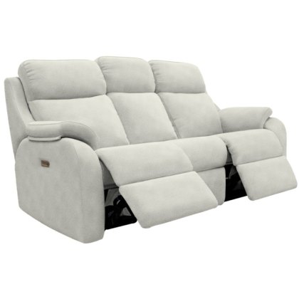 G Plan Kingsbury Fabric 3 Seater Recliner with Headrest and Lumbar G Plan Kingsbury Fabric 3 Seater Recliner with Headrest and Lumbar