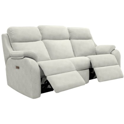 G Plan Kingsbury Fabric Curved 3 Seater Recliner with Headrest and Lumbar G Plan Kingsbury Fabric Curved 3 Seater Recliner with Headrest and Lumbar
