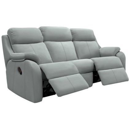 G Plan Kingsbury Leather Curved 3 Seater Manual Recliner G Plan Kingsbury Leather Curved 3 Seater Manual Recliner
