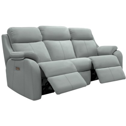 G Plan Kingsbury Leather Curved 3 Seater Recliner with Headrest and Lumbar G Plan Kingsbury Leather Curved 3 Seater Recliner with Headrest and Lumbar