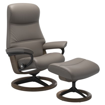 Stressless Philip Signature Base Chair with Footstool Stressless Philip Signature Base Chair with Footstool