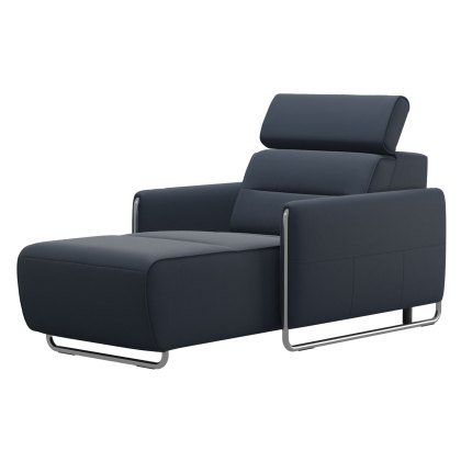 Stressless Emily Steel Medium Longseat with Arms Stressless Emily Steel Medium Longseat with Arms