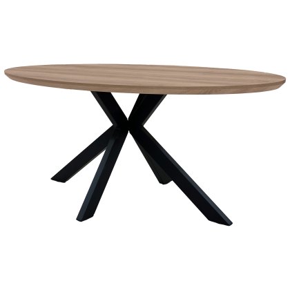 Manhattan 180cm Oval Table in Light Walnut Manhattan 180cm Oval Table in Light Walnut