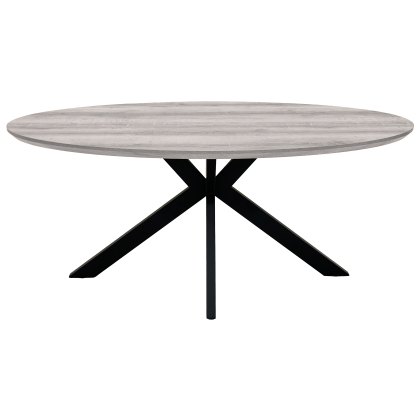 Manhattan 180cm Oval Table in Grey Manhattan 180cm Oval Table in Grey