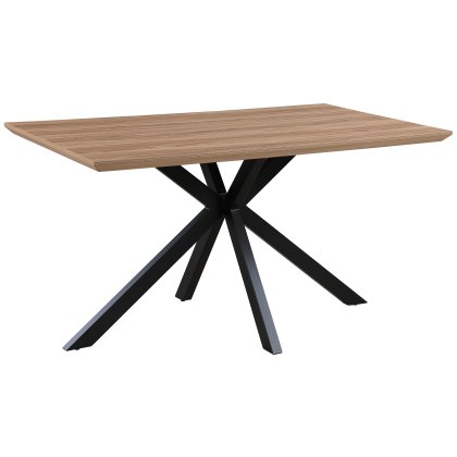 Manhattan 140cm Rectangular Table in Light Walnut Manhattan 140cm Rectangular Table in Light Walnut