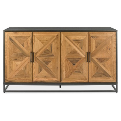 Indus Rustic Oak Wide Sideboard Indus Rustic Oak Wide Sideboard