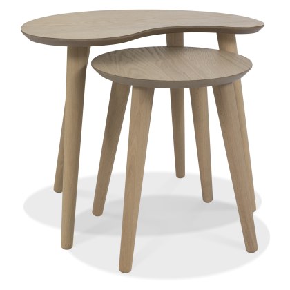 Dansk Scandi Oak Nest Of Lamp Tables Dansk Scandi Oak Nest Of Lamp Tables