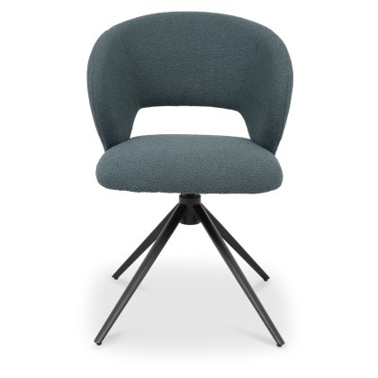 Stella 360 Self Returning Swivel Chair - Blue Boucle Fabric (Single) Stella 360 Self Returning Swivel Chair - Blue Boucle Fabric (Single)