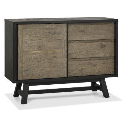 Camden Weathered Oak & Peppercorn Narrow Sideboard Camden Weathered Oak & Peppercorn Narrow Sideboard