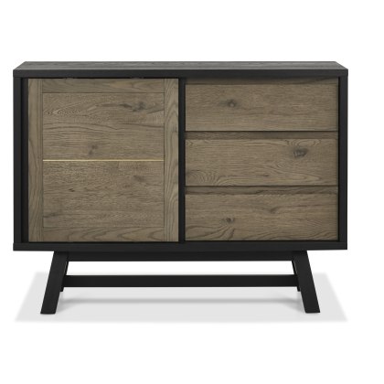 Camden Weathered Oak & Peppercorn Narrow Sideboard Camden Weathered Oak & Peppercorn Narrow Sideboard