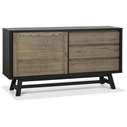Camden Weathered Oak & Peppercorn Wide Sideboard Camden Weathered Oak & Peppercorn Wide Sideboard