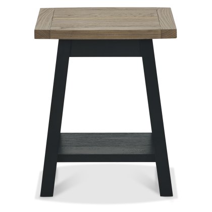 Camden Weathered Oak & Peppercorn Lamp Table Camden Weathered Oak & Peppercorn Lamp Table