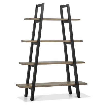 Camden Weathered Oak & Peppercorn Open Display Unit Camden Weathered Oak & Peppercorn Open Display Unit