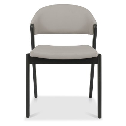 Camden Peppercorn Upholstered Chair - Grey Bonded Leather (Pair) Camden Peppercorn Upholstered Chair - Grey Bonded Leather (Pair)