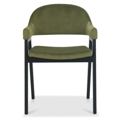 Camden Peppercorn Upholstered Armchair - Cedar Velvet (Pair) Camden Peppercorn Upholstered Armchair - Cedar Velvet (Pair)