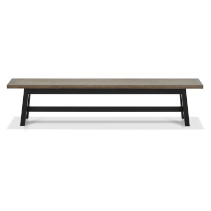 Camden Weathered Oak & Peppercorn Large Bench Camden Weathered Oak & Peppercorn Large Bench