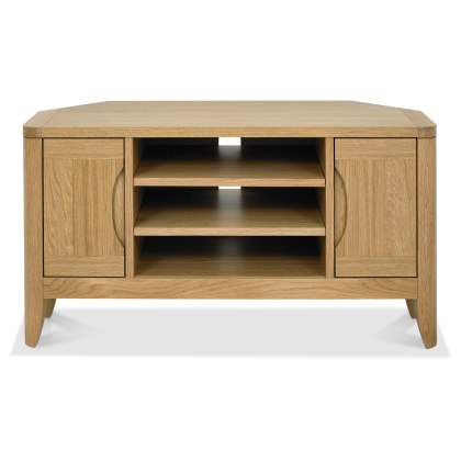Chester Oak Corner Entertainment Unit Chester Oak Corner Entertainment Unit