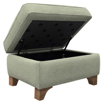 G Plan Monza Fabric Storage Stool with Wooden Feet G Plan Monza Fabric Storage Stool with Wooden Feet