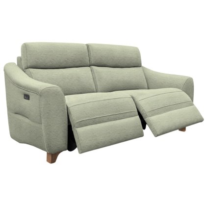 G Plan Monza Fabric 3 Seater Power Recliner with Wooden Feet G Plan Monza Fabric 3 Seater Power Recliner with Wooden Feet