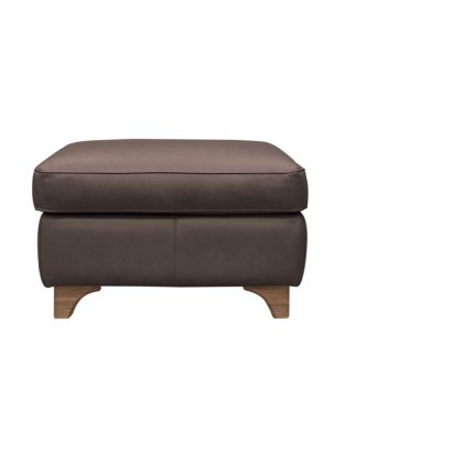 G Plan Monza Leather Footstool with Wooden Feet G Plan Monza Leather Footstool with Wooden Feet