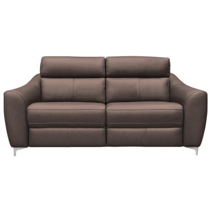 G Plan Monza Leather 3 Seater Sofa with Metal Feet G Plan Monza Leather 3 Seater Sofa with Metal Feet