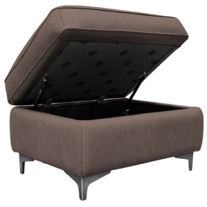 G Plan Monza Leather Storage Stool with Metal Feet G Plan Monza Leather Storage Stool with Metal Feet