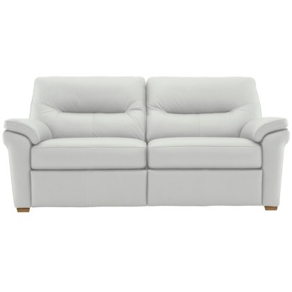 G Plan Seattle Leather 3 Seater Sofa with Wooden Feet G Plan Seattle Leather 3 Seater Sofa with Wooden Feet