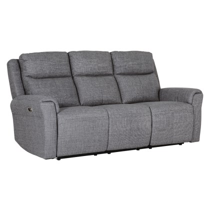 Russo 3 Seater Electric Recliner - Charcoal Russo 3 Seater Electric Recliner - Charcoal