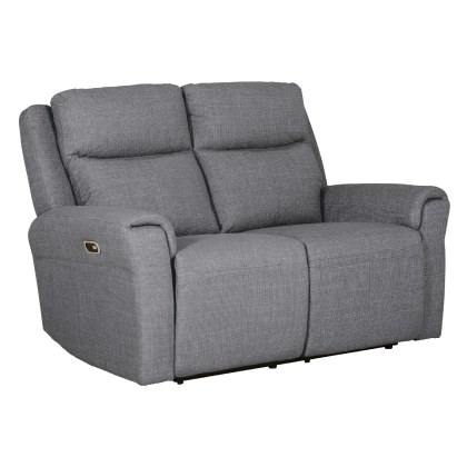 Russo 2 Seater Electric Recliner - Charcoal Russo 2 Seater Electric Recliner - Charcoal
