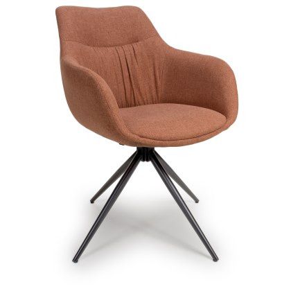 Boden Swivel Dining Armchair in Brick (Pair) Boden Swivel Dining Armchair in Brick (Pair)