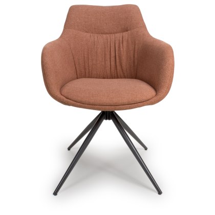 Boden Swivel Dining Armchair in Brick (Pair) Boden Swivel Dining Armchair in Brick (Pair)