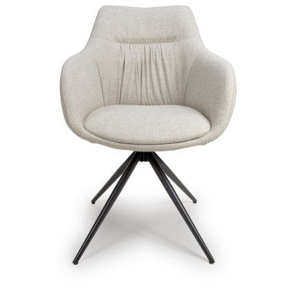 Boden Swivel Dining Armchair in Natural (Pair) Boden Swivel Dining Armchair in Natural (Pair)