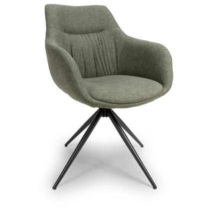 Boden Swivel Dining Armchair in Sage (Pair) Boden Swivel Dining Armchair in Sage (Pair)